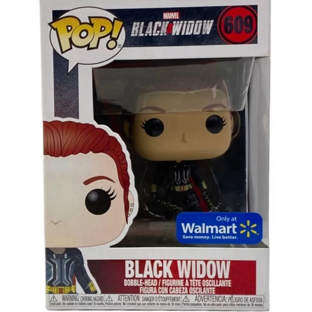 Funko Pop Marvel Black Widow Figure Black Red 609